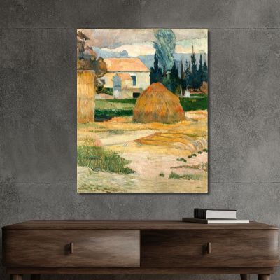 Landscape Near Arles Paul Gauguin pgg47 canvas print 