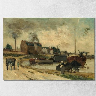 The Cail And Quai De Grenelle Factories Paul Gauguin pgg58 canvas print 