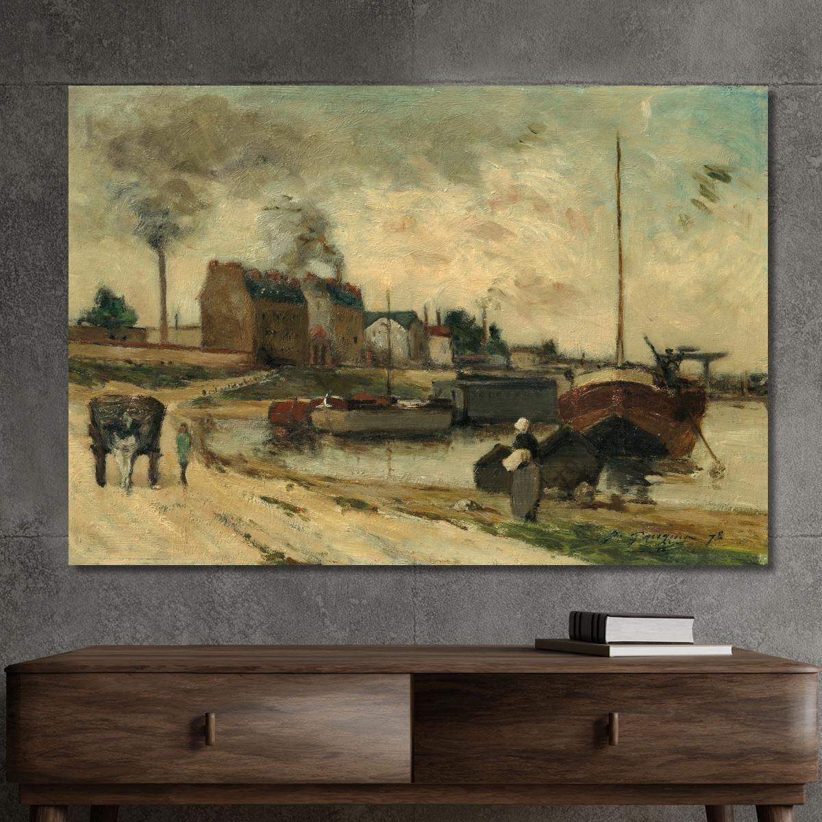 The Cail And Quai De Grenelle Factories Paul Gauguin pgg58 canvas print 