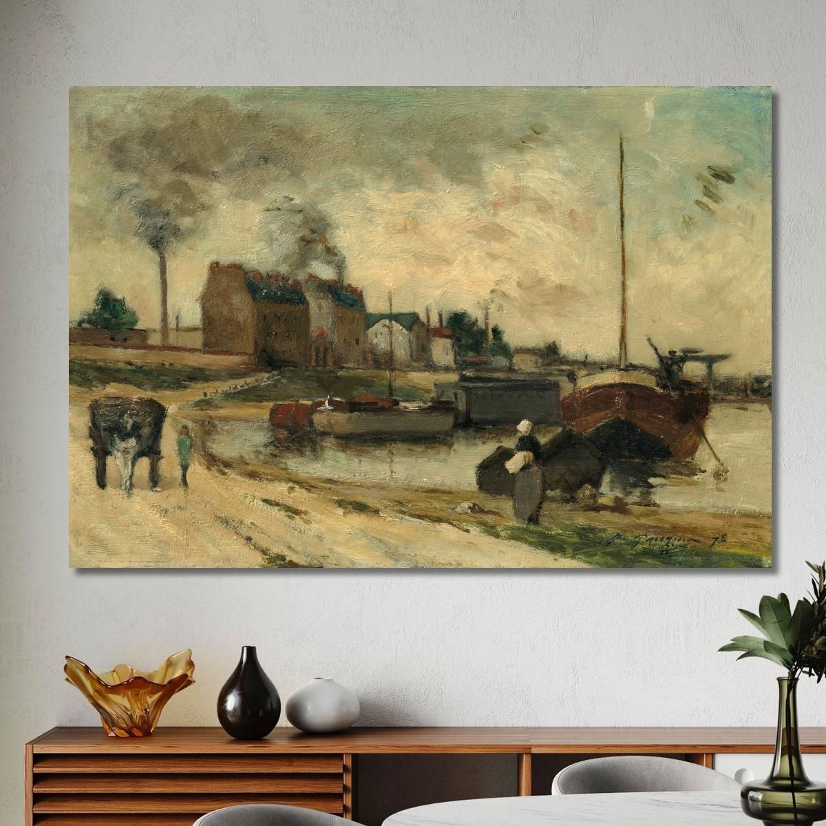 The Cail And Quai De Grenelle Factories Paul Gauguin pgg58 canvas print 