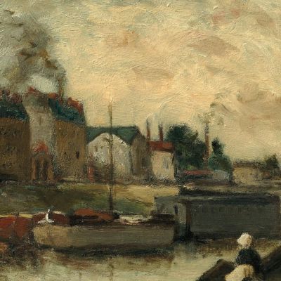 The Cail And Quai De Grenelle Factories Paul Gauguin pgg58 canvas print