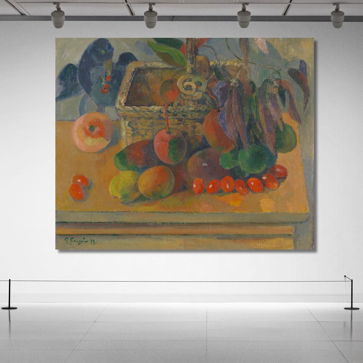 Still Life With Basket And Fruits Paul Gauguin pgg99 canvas print 