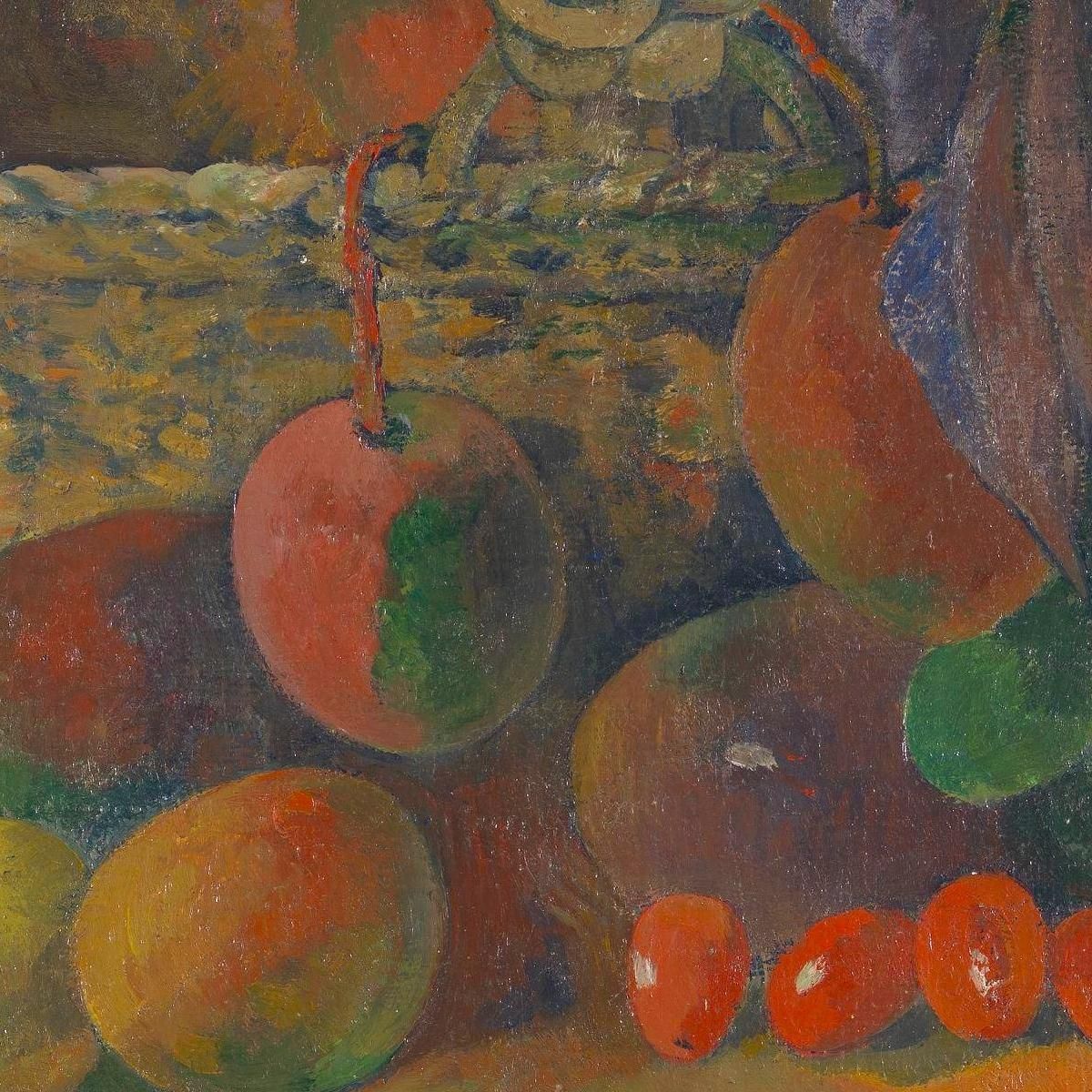 Still Life With Basket And Fruits Paul Gauguin pgg99 canvas print