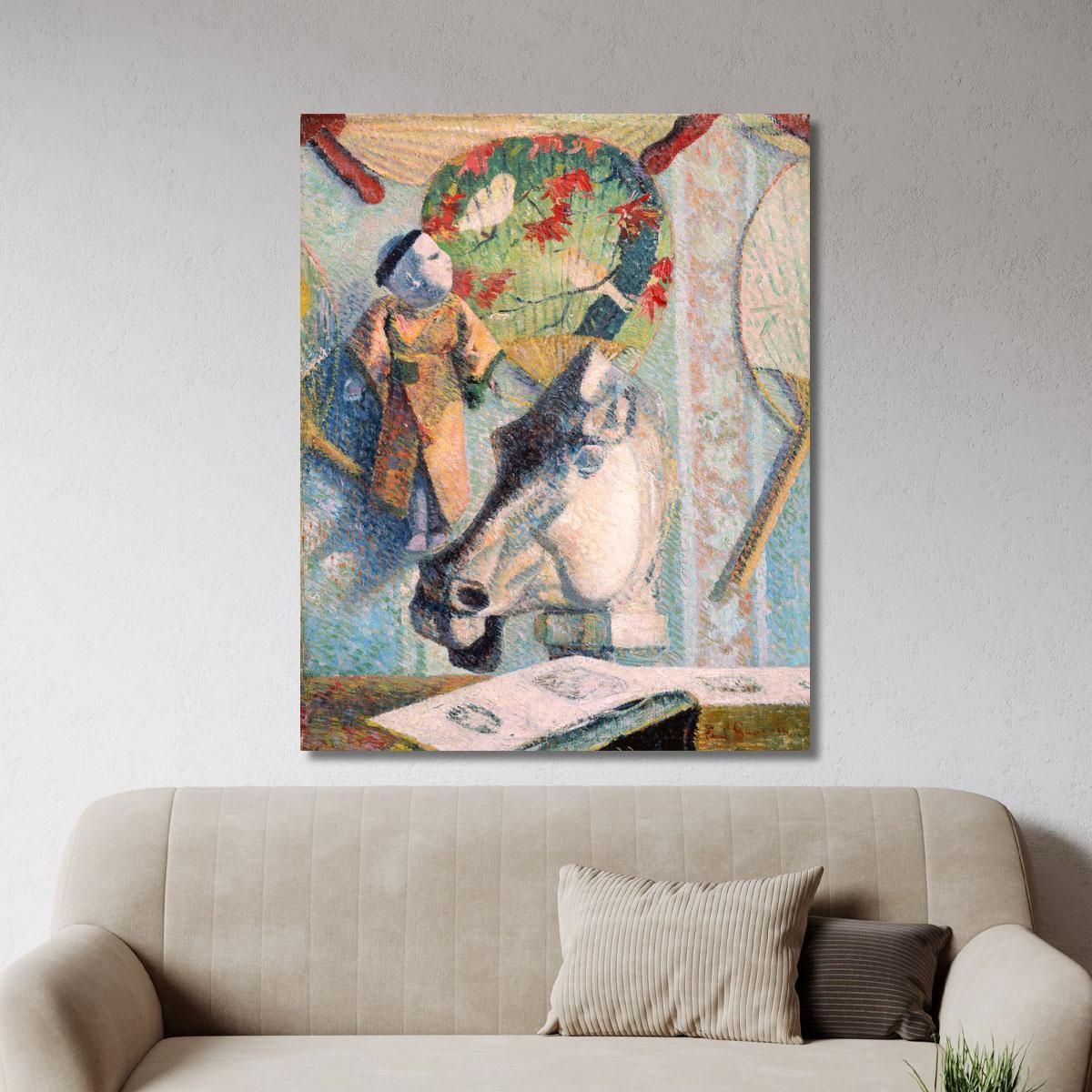 Still Life With Horse--S Head Paul Gauguin pgg102 canvas print 
