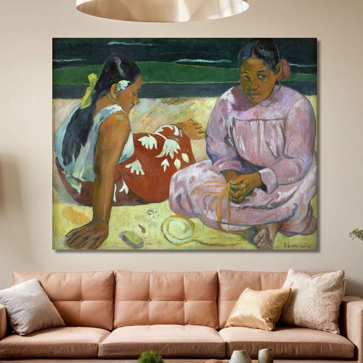Tahitian Women On The Beach Paul Gauguin pgg115 canvas print 