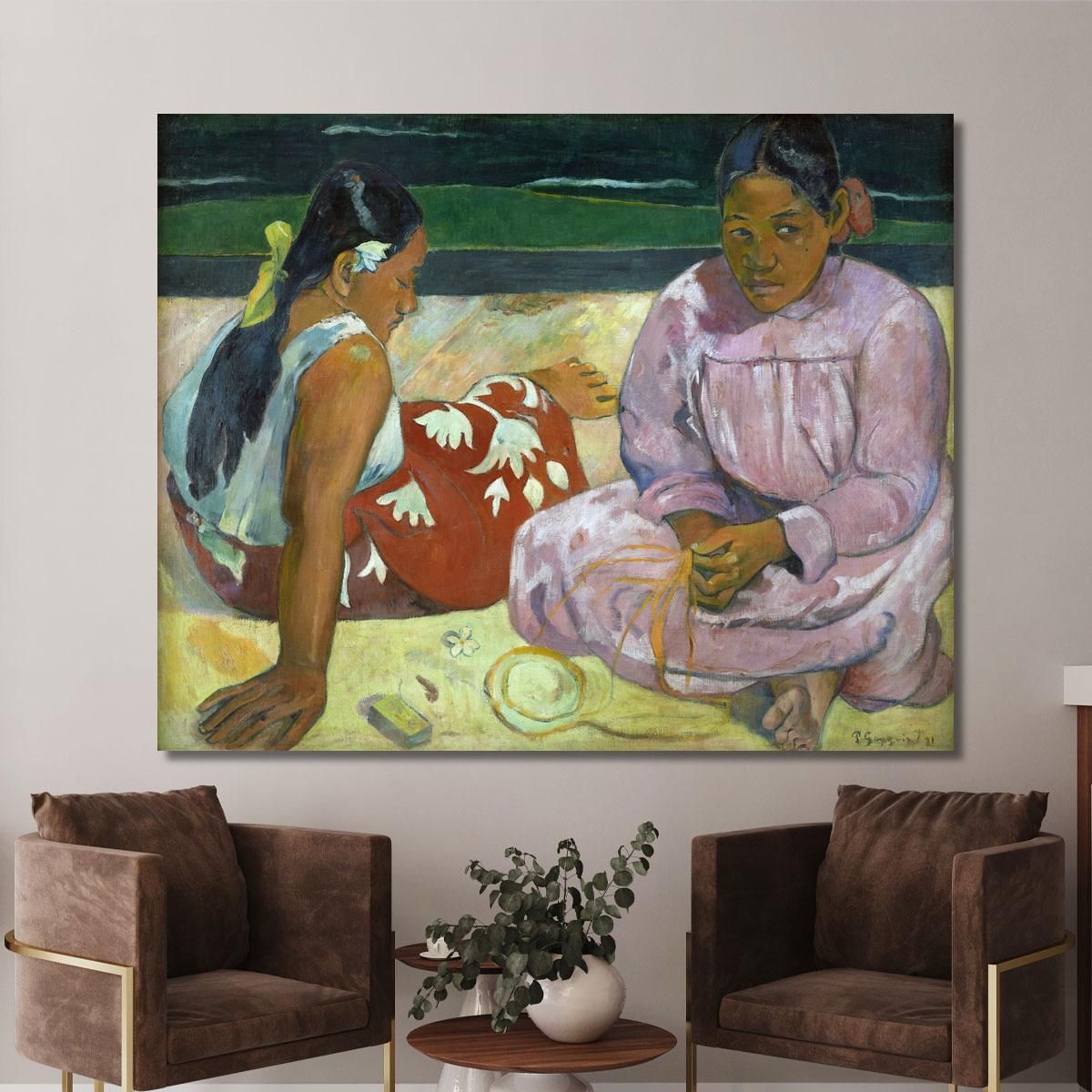 Tahitian Women On The Beach Paul Gauguin pgg115 canvas print 