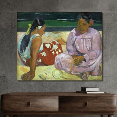 Tahitian Women On The Beach Paul Gauguin pgg115 canvas print 