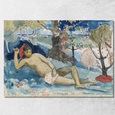 Te Arii Vahine The Queen Of Beauty Or The Noble Queen Paul Gauguin pgg116 canvas print 