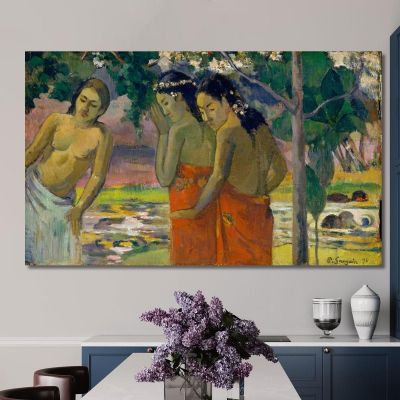 Three Tahitian Women Paul Gauguin pgg146 canvas print 