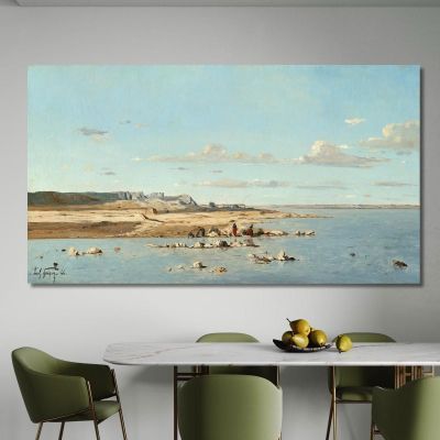 Washerwomen On The Banks Of The Durance Paul Gauguin pgg158 canvas print 