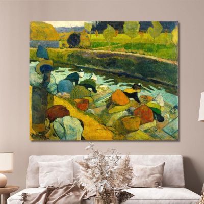 Washerwomen Paul Gauguin pgg159 canvas print 