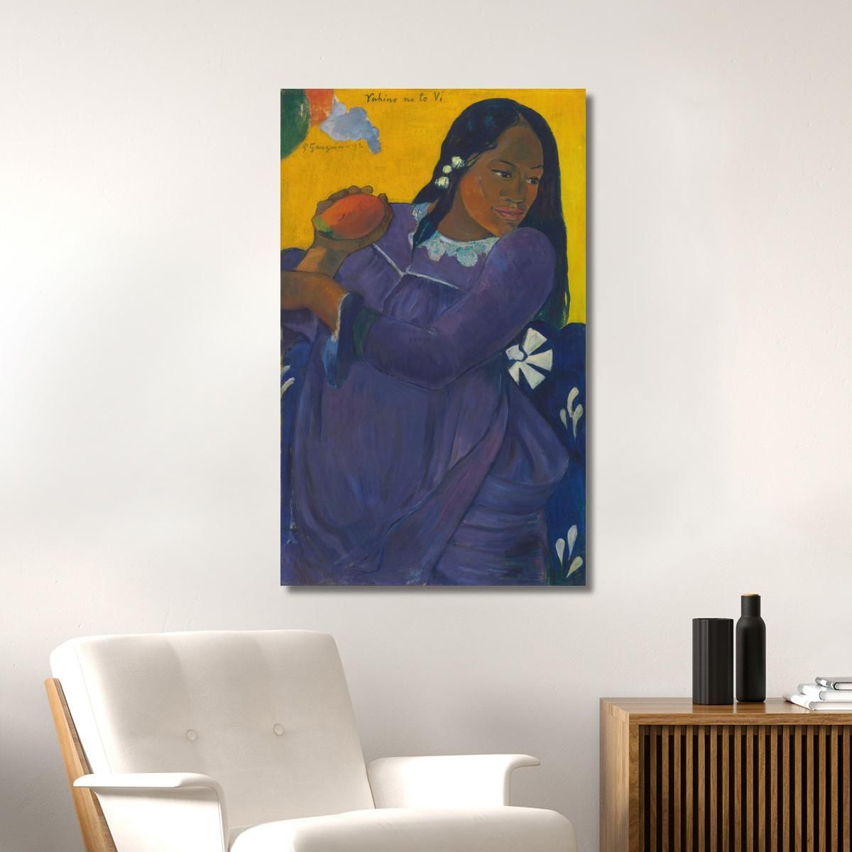 Woman With Mango Paul Gauguin pgg164 canvas print 
