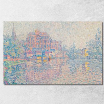 Auxerre La Rivière Paul Signac psn8 canvas print 