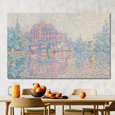 Auxerre La Rivière Paul Signac psn8 canvas print 