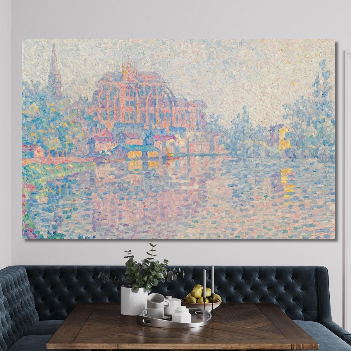 Auxerre La Rivière Paul Signac psn8 canvas print 