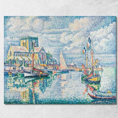 Barfleur Paul Signac psn10 canvas print 