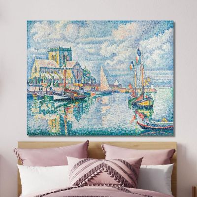 Barfleur Paul Signac psn10 canvas print 