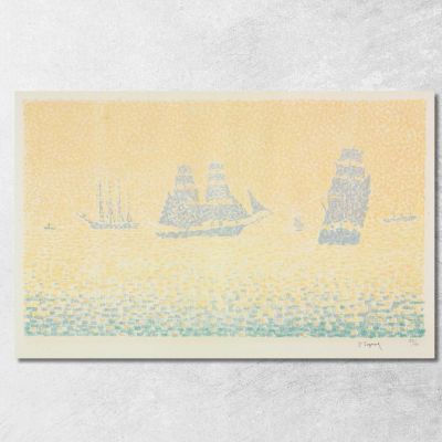 Boats Paul Signac psn14 canvas print 