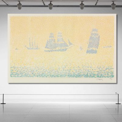 Boats Paul Signac psn14 canvas print 