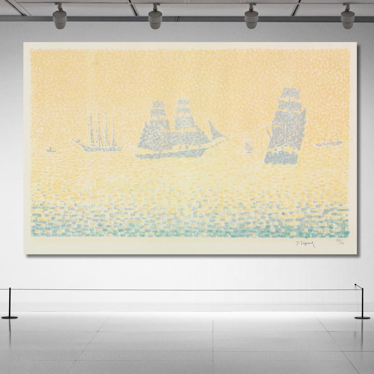 Boats Paul Signac psn14 canvas print 