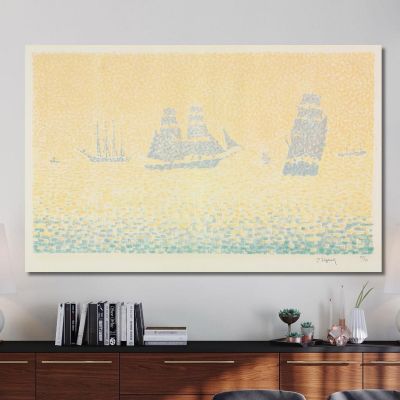 Boats Paul Signac psn14 canvas print 