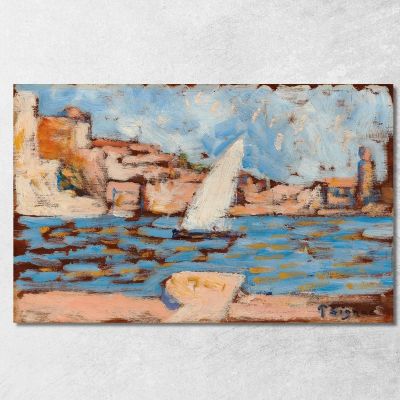 Collioure. The Tartane Paul Signac psn23 canvas print 