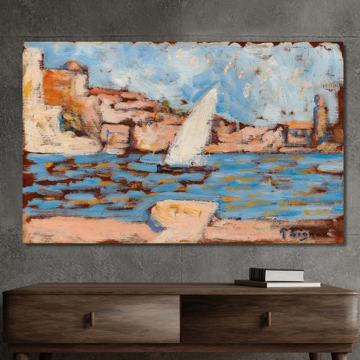 Collioure. The Tartane Paul Signac psn23 canvas print 