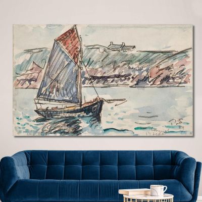 Conquet Sailboat Paul Signac psn27 canvas print 