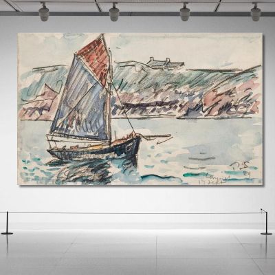 Conquet Sailboat Paul Signac psn27 canvas print 