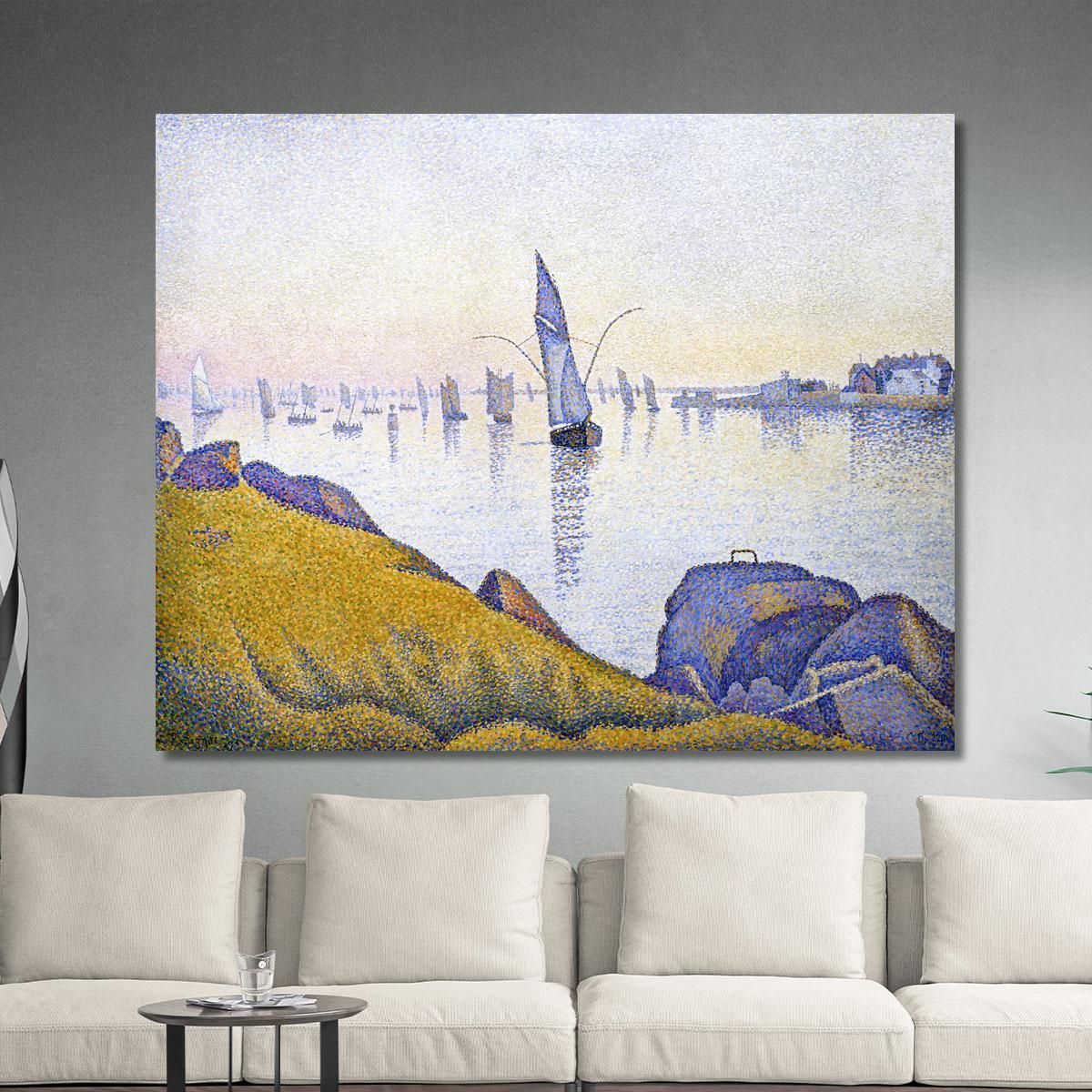 Evening Calm Concarneau Opus 220 Allegro Maestoso Paul Signac psn29 canvas print 