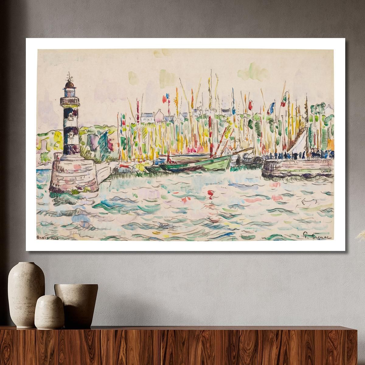 Groix The Lighthouse Paul Signac psn35 canvas print 