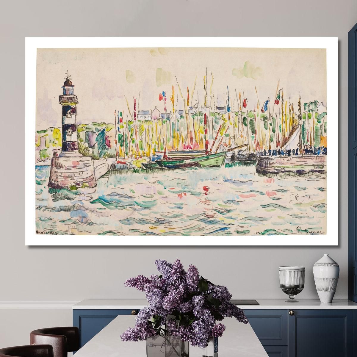 Groix The Lighthouse Paul Signac psn35 canvas print 