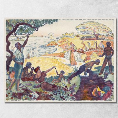 Harmonious Times Paul Signac psn37 canvas print 