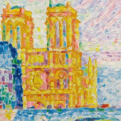 The City Paris Paul Signac psn39 canvas print