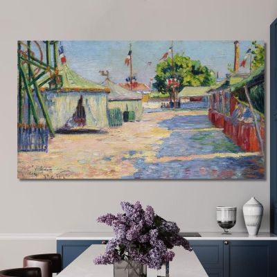 The Asnières Festival Paul Signac psn41 canvas print 
