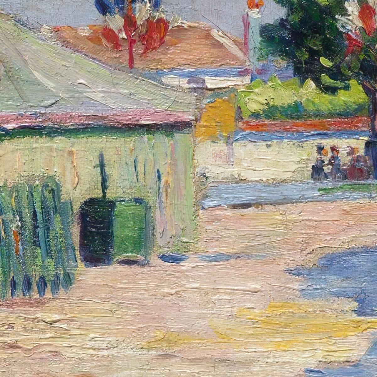 The Asnières Festival Paul Signac psn41 canvas print