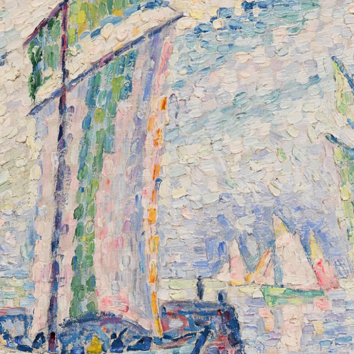 The Rochelle Channel Paul Signac psn45 canvas print