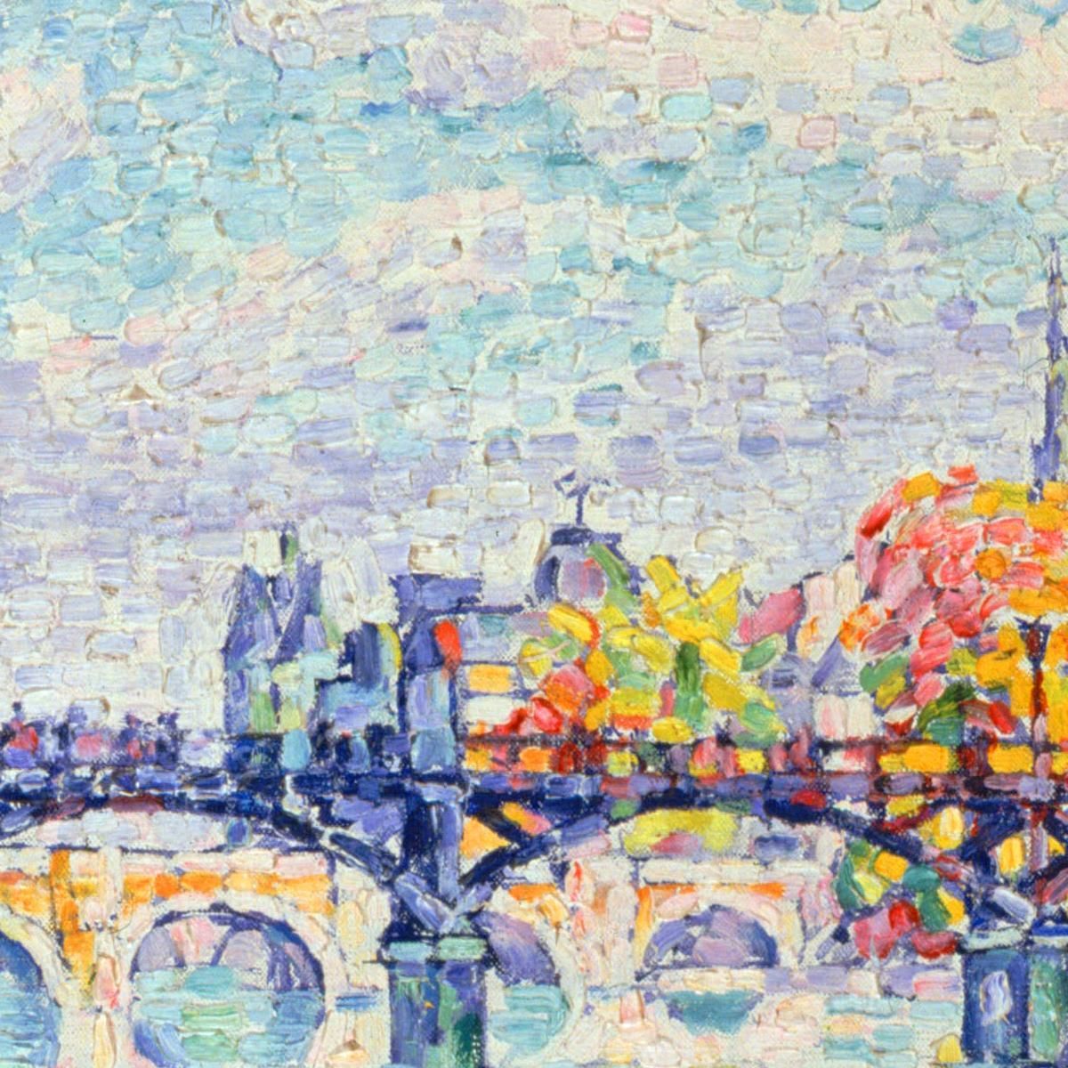 The Bridge Of Arts Paul Signac psn47 canvas print