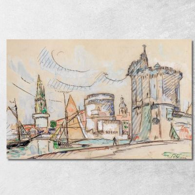 The Port Of La Rochelle Paul Signac psn49 canvas print 