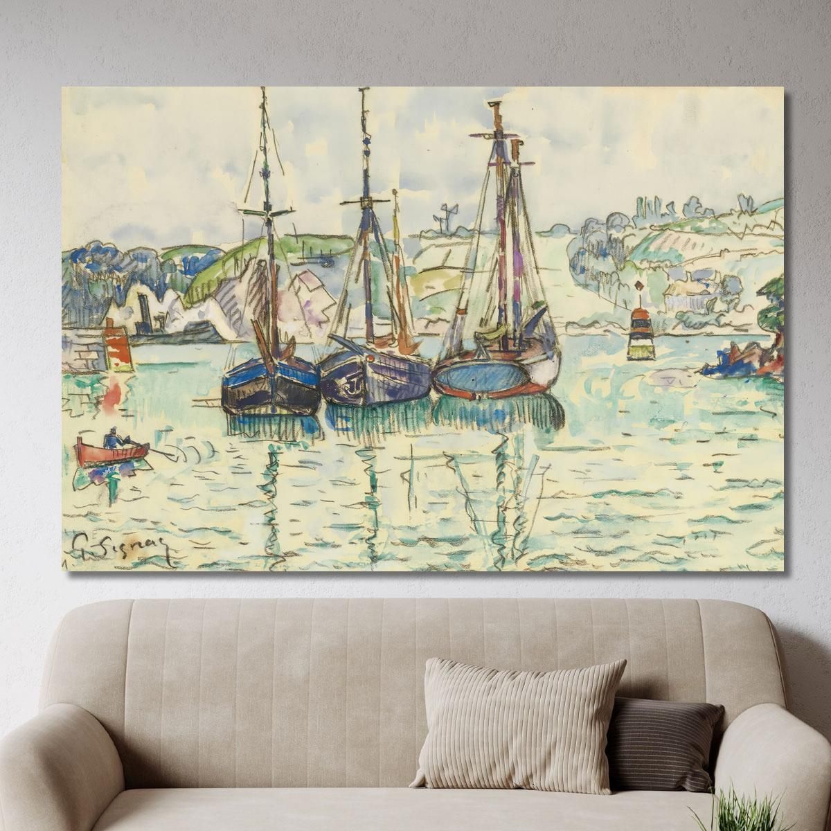 Le Trieux Paul Signac psn52 canvas print 