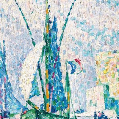 The Green Towers La Rochelle Paul Signac psn60 canvas print