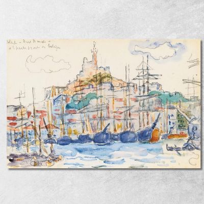 Marseilles Paul Signac psn64 canvas print 