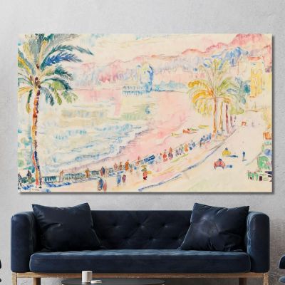 Nice La Promenade Des Anglais Paul Signac psn66 canvas print 