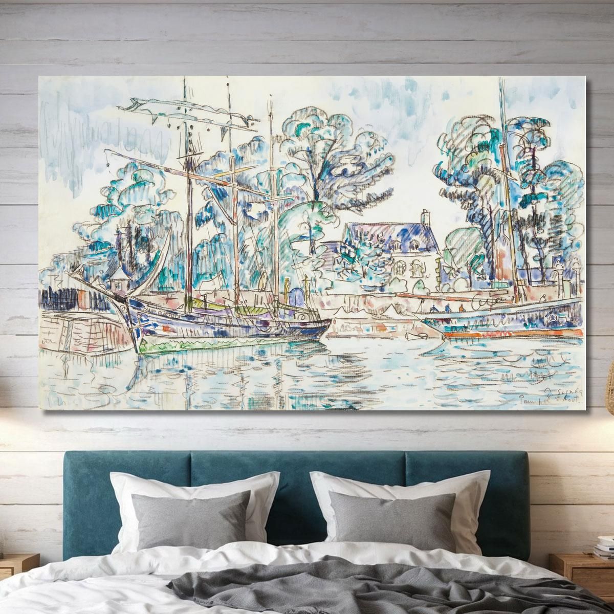 Paimpol Le Fanny Crossfield Paul Signac psn68 canvas print 