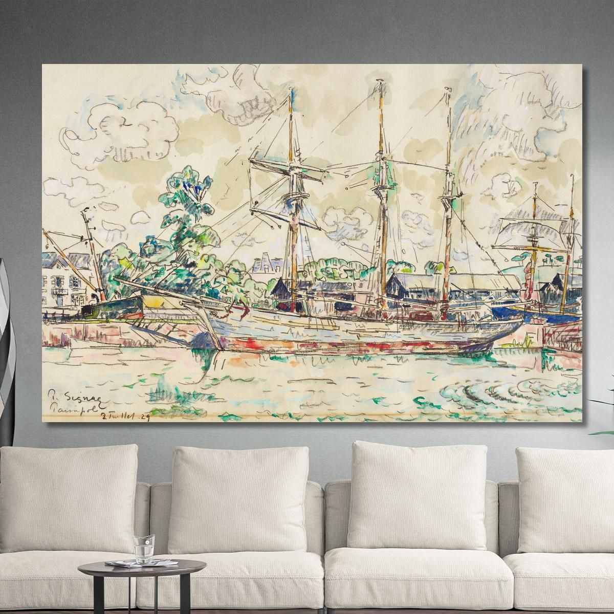 Paimpol Paul Signac psn69 canvas print 