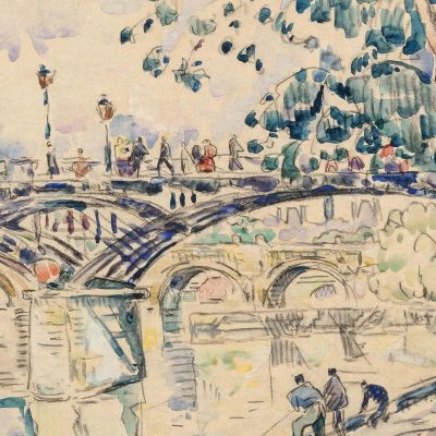 Paris The Pont Des Arts 2 Paul Signac psn72 canvas print