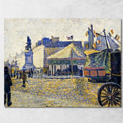 Place De Clichy 1887 Paul Signac psn79 canvas print 