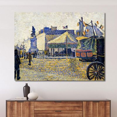 Place De Clichy 1887 Paul Signac psn79 canvas print 