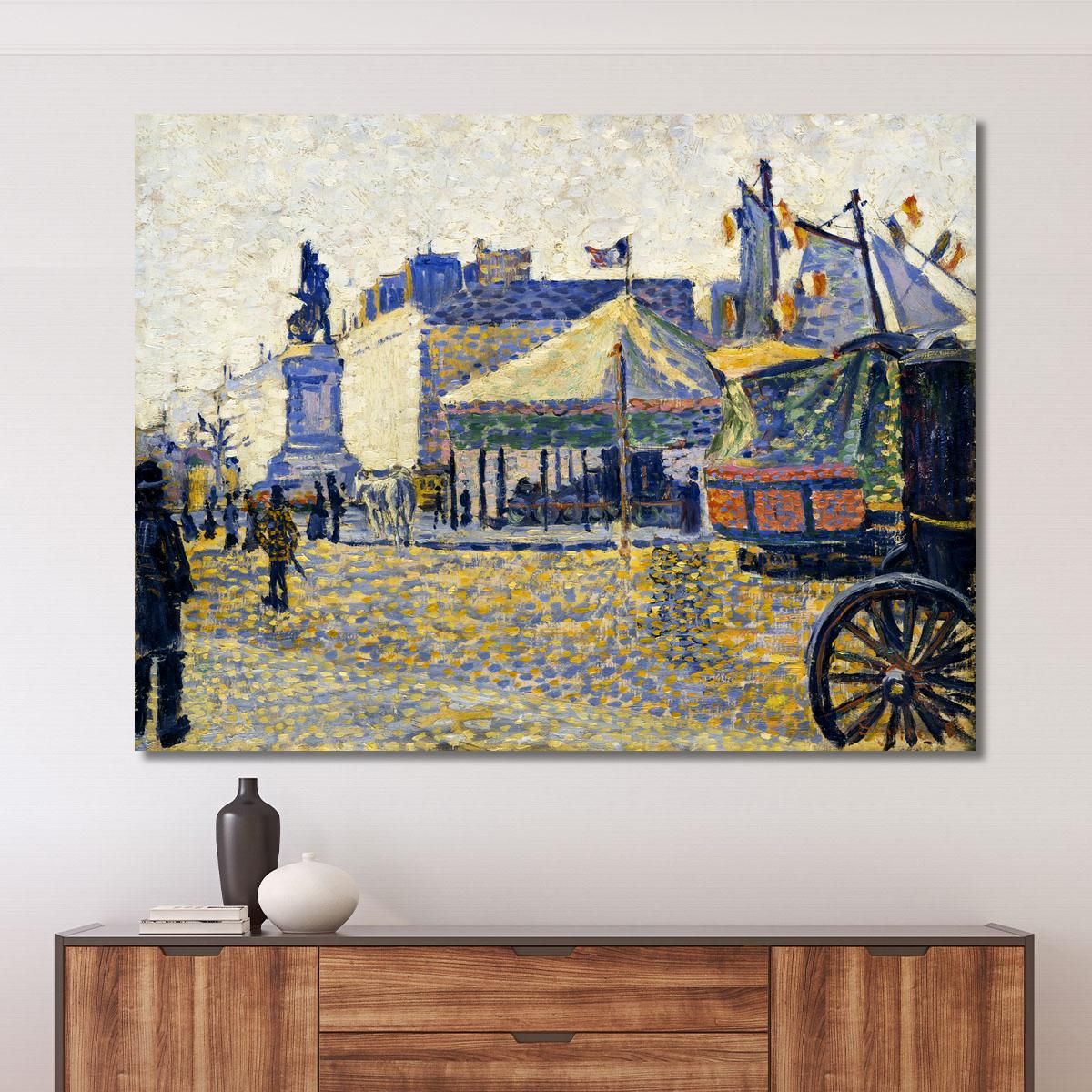 Place De Clichy 1887 Paul Signac psn79 canvas print 