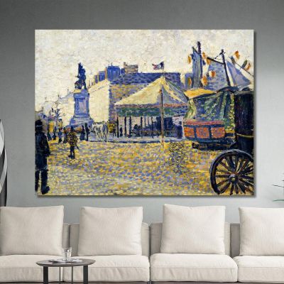 Place De Clichy 1887 Paul Signac psn79 canvas print 